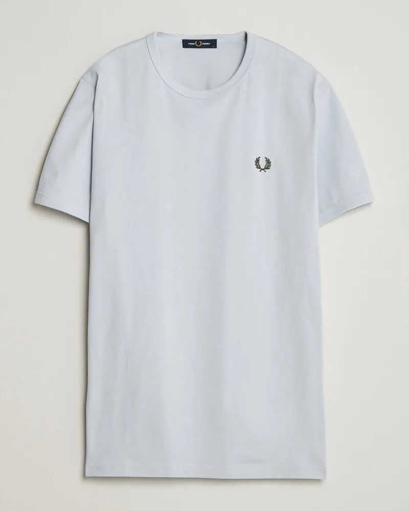 Fred Perry Ringer T-Shirt Dusky Blue Blau