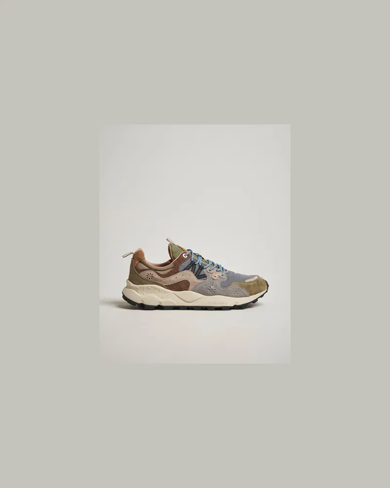 Flower MOUNTAIN Yamano 3 Suede Sneaker Green/Grey Grün