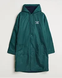 Drôle de Monsieur La Parka Slogan Coat Dark Green Grün