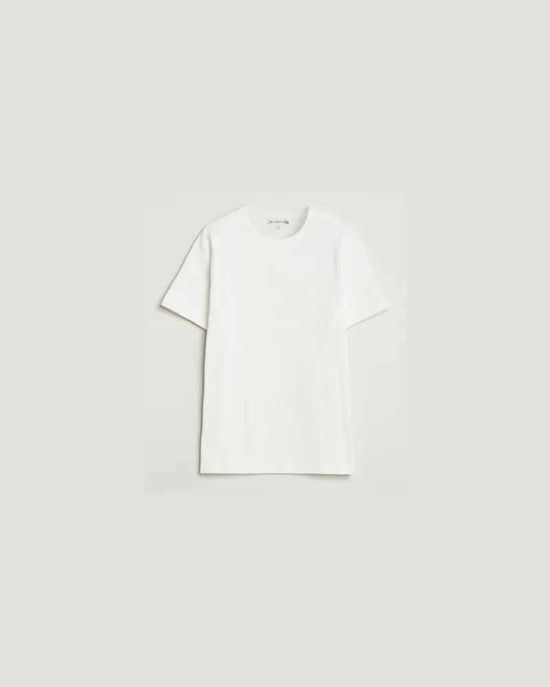Merz b. Schwanen Relaxed Fit Loopwheeled Heavy T-Shirt White Weiß