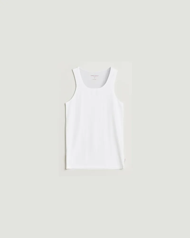 Derek Rose Pima Cotton Tank Top White Weiß