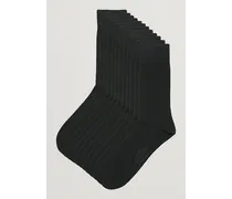 12-Pack True Baumwoll Socks Black
