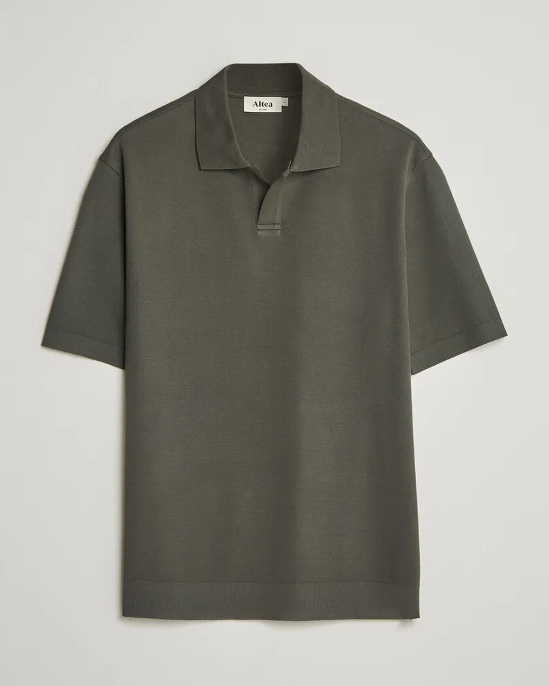 Altea Jersey Piquet Polo Dark Green Grün