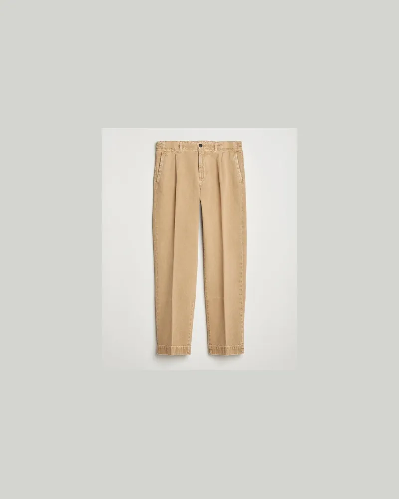 Incotex Regular Fit Bull Denim Slacks Beige Beige