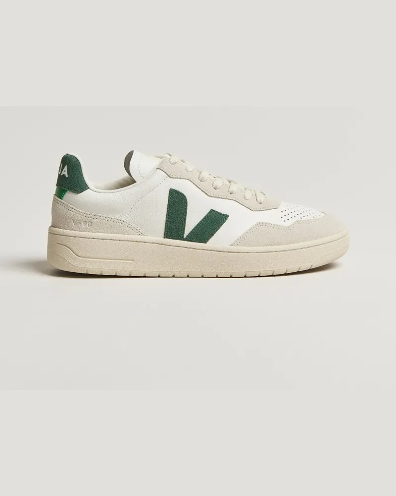 VEJA V-90 Sneaker Extra White/Cyprus Weiß