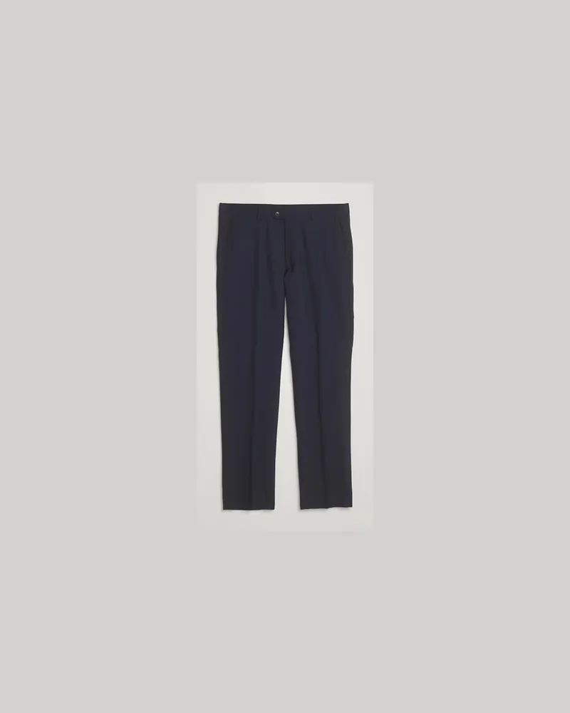 Oscar Jacobson Dandy Wool Trousers Blue Blau