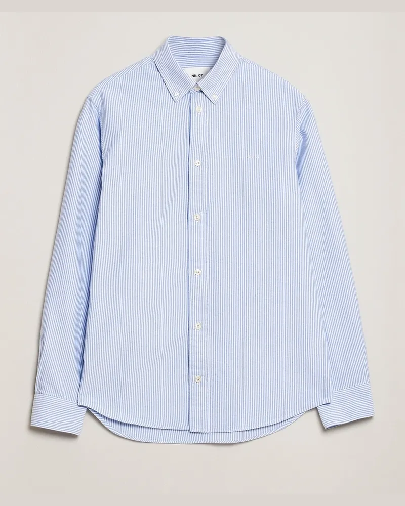 NN 07 Colby Oxford Shirt Blue/White Blau