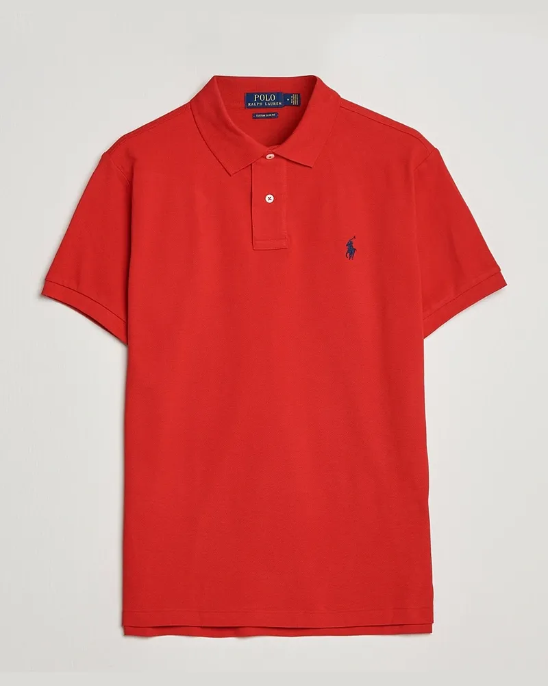 Ralph Lauren Custom Slim Fit Polo Red Rot