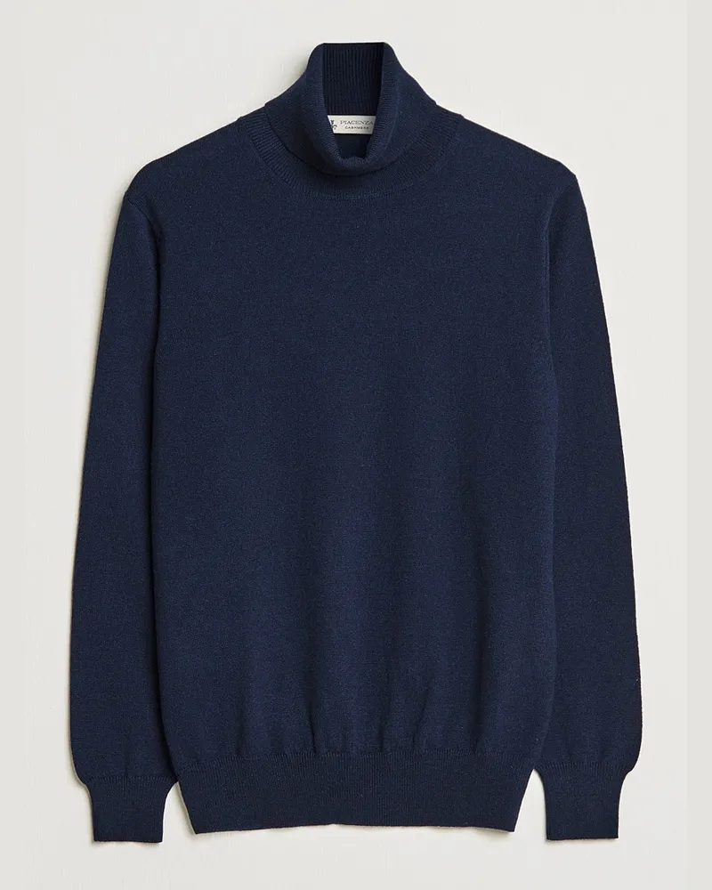 Piacenza Cashmere Cashmere Rollneck Sweater Navy Blau