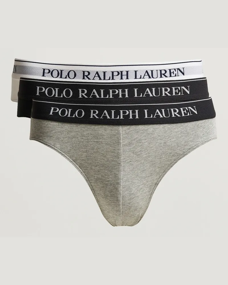Ralph Lauren 3-Pack Low Rise Brief Black/White/Grey Weiß