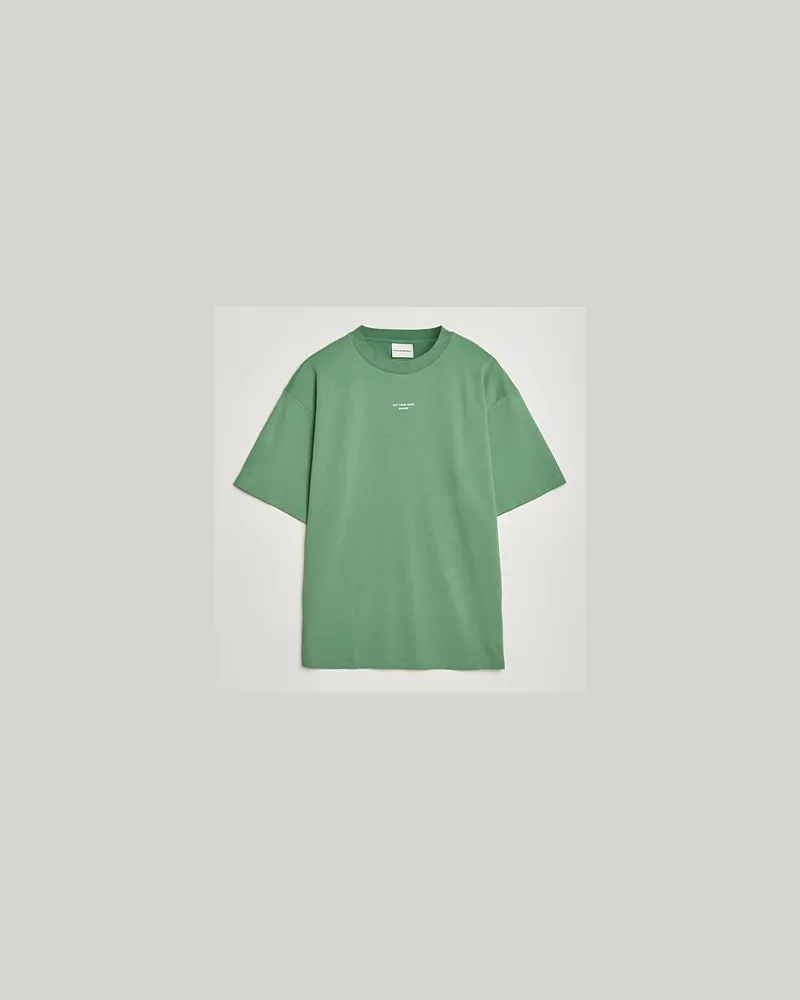 Drôle de Monsieur Classic Slogan T-Shirt Water Green Grün