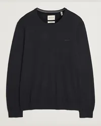 Gant Extrafine Merino Woll C-Neck Black Schwarz