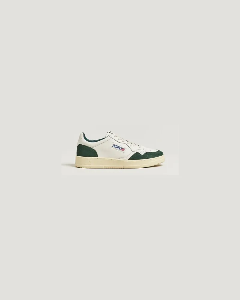 AUTRY Medalist Low Sneaker White/Bottle Green Weiß