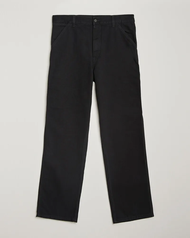Carhartt WIP Single Knee Smith Denim Pants Black Rinsed Schwarz