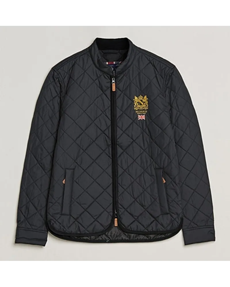 Morris Trenton Quilted Jacket Black Schwarz