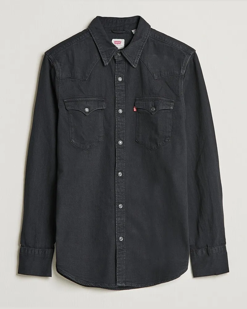 Levi's Levi Barstow Western Standard Shirt Marble Black Schwarz
