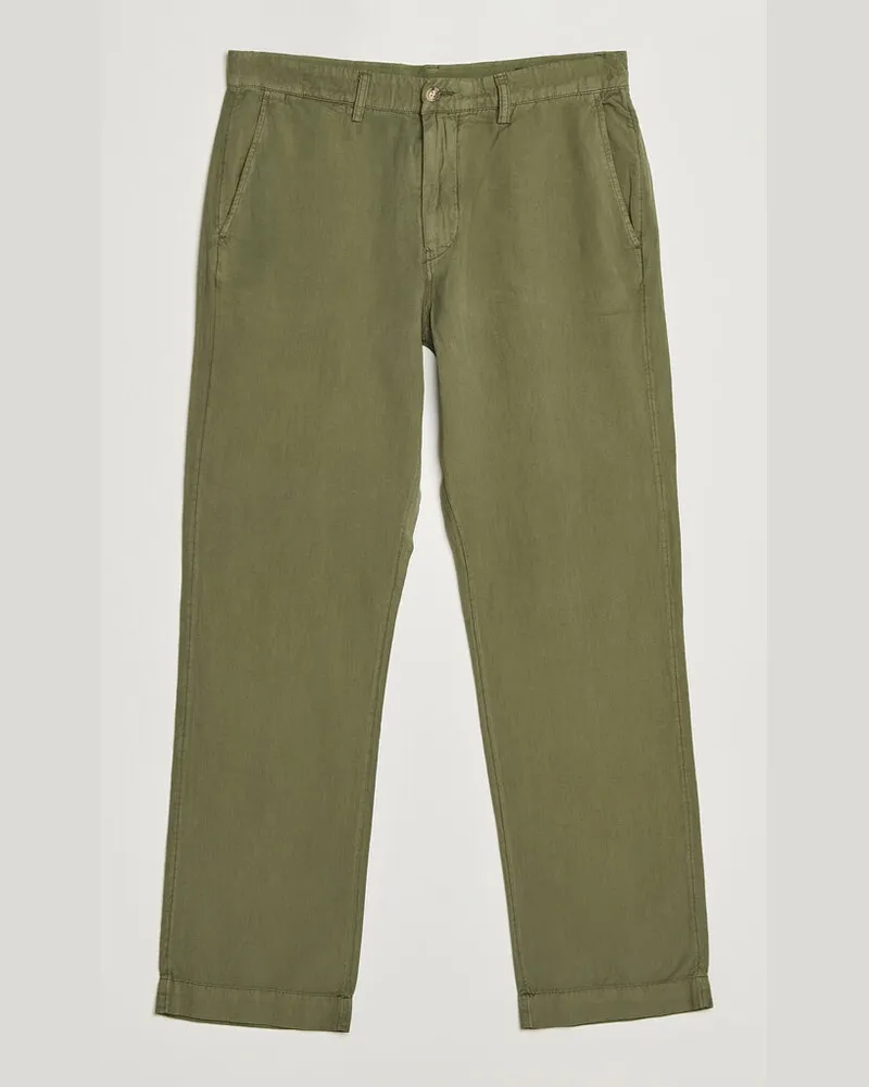 Ralph Lauren Linen Cotton Pants Garden Trail Grün