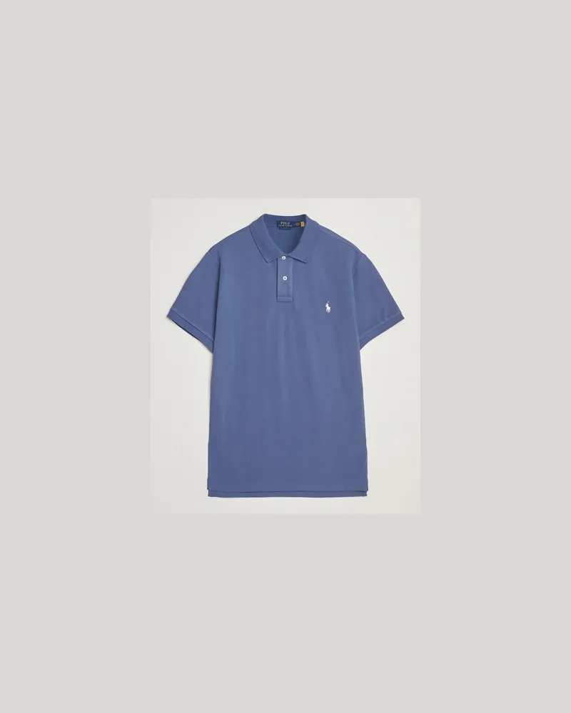 Ralph Lauren Slim Fit Polo Earth Blue Blau