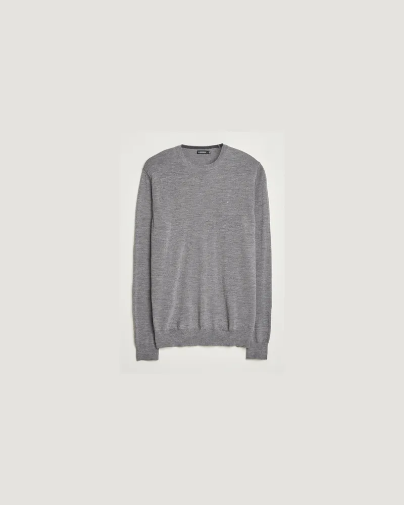 J.Lindeberg Lyle True Merino Crew Neck Pullover Grey Grau