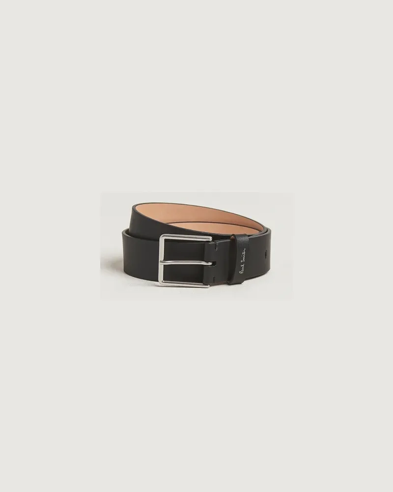 Paul Smith Stitch Leather Belt Black Schwarz