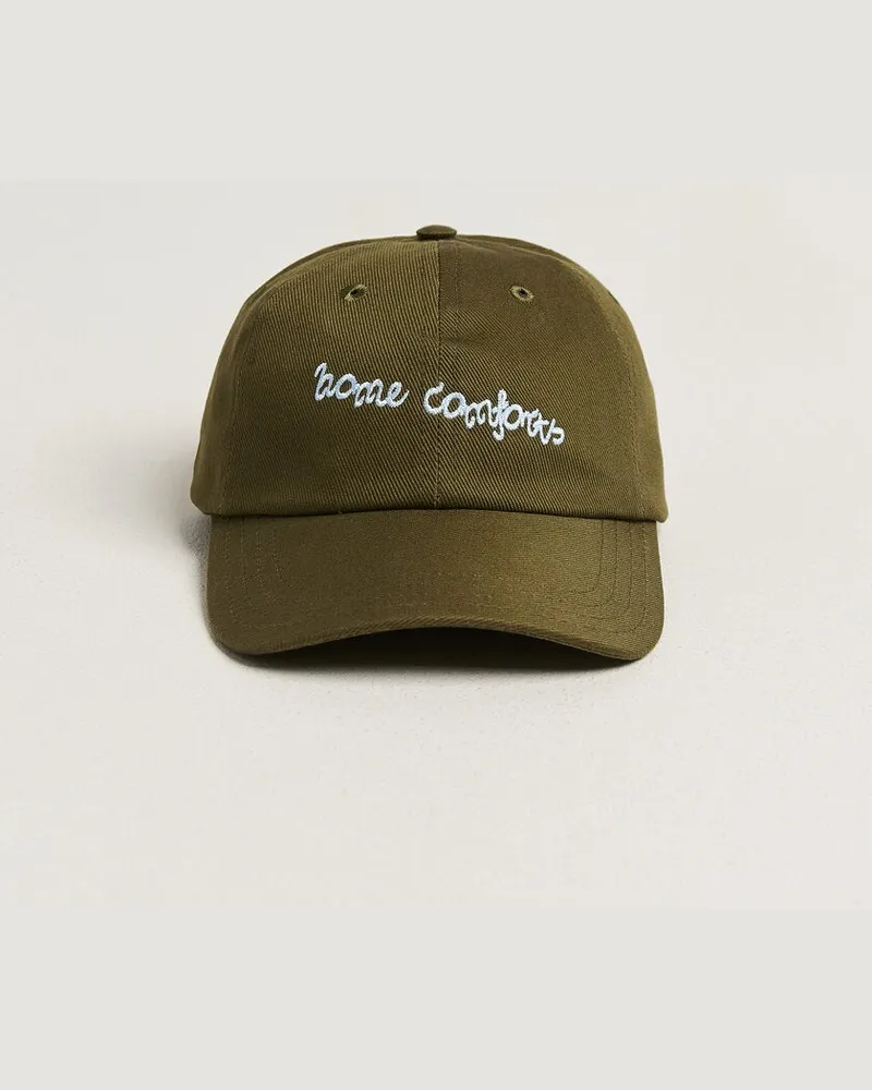Drake's Home Comforts Twill Baseball Cap Brown Braun