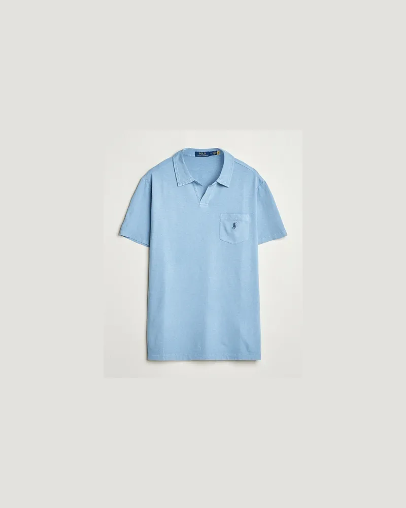 Ralph Lauren Johnny Cotton/Linen Polo Channel Blue Blau
