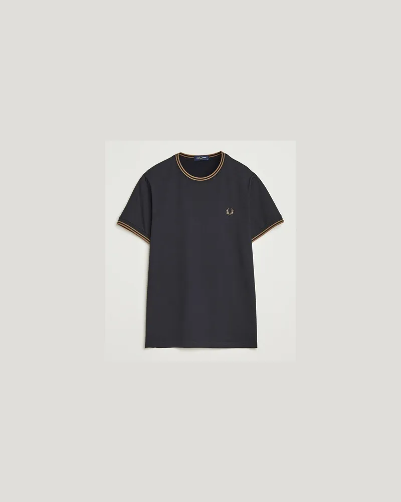 Fred Perry Twin Tipped T-Shirt Black Schwarz