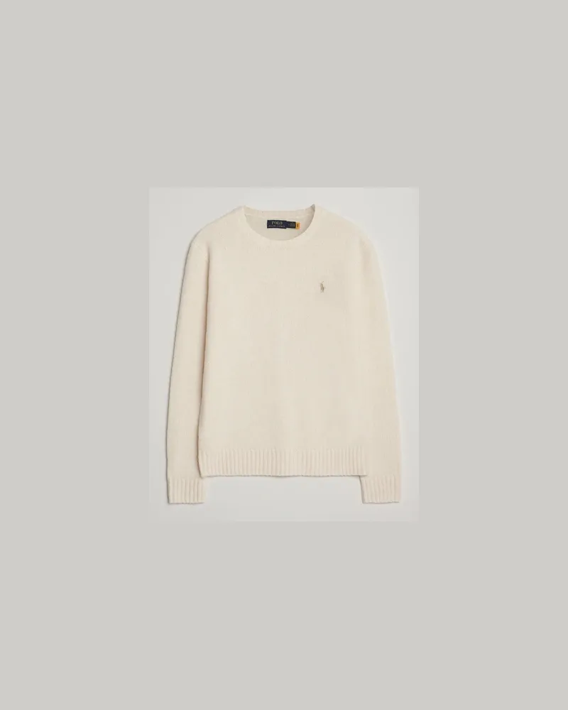 Ralph Lauren Alpaca Crew Neck Sweater Cream Tonal Beige