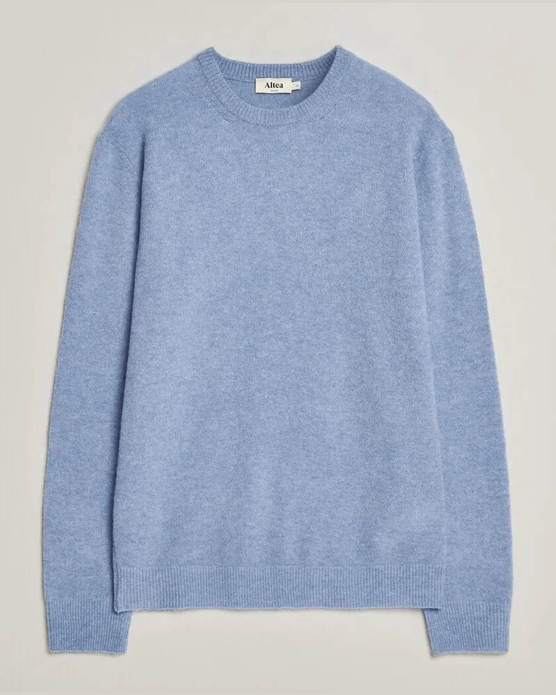 Altea Cloud Cashmere Blend Sweater Sky Blue Blau