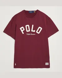 Ralph Lauren RL Varsity Tee Classic Wine Rot