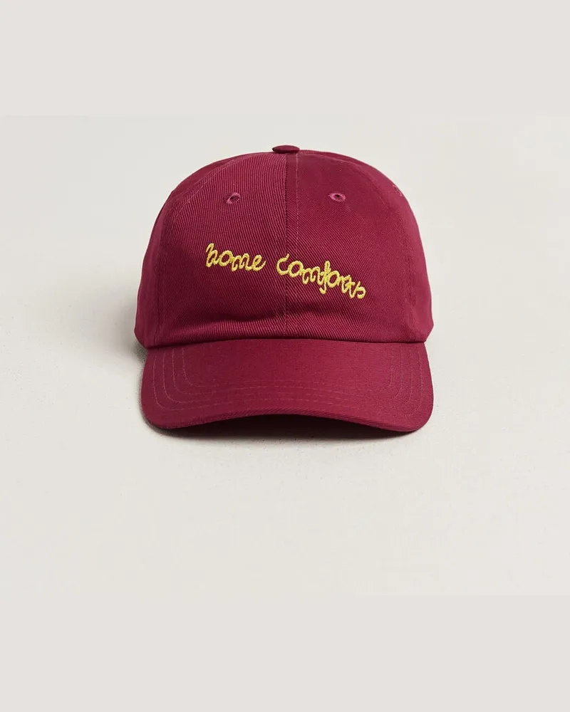 Drake's Home Comforts Twill Baseball Cap Red Rot