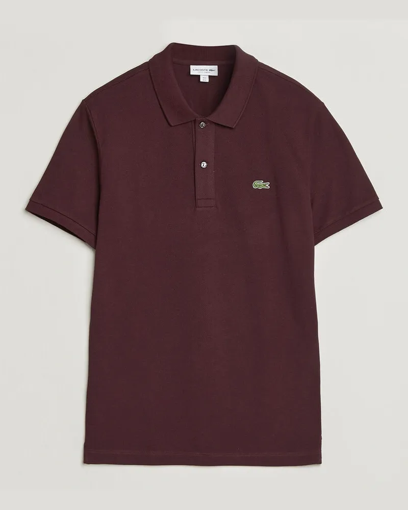 Lacoste Slim Fit Polo Piké Oxalis Rot