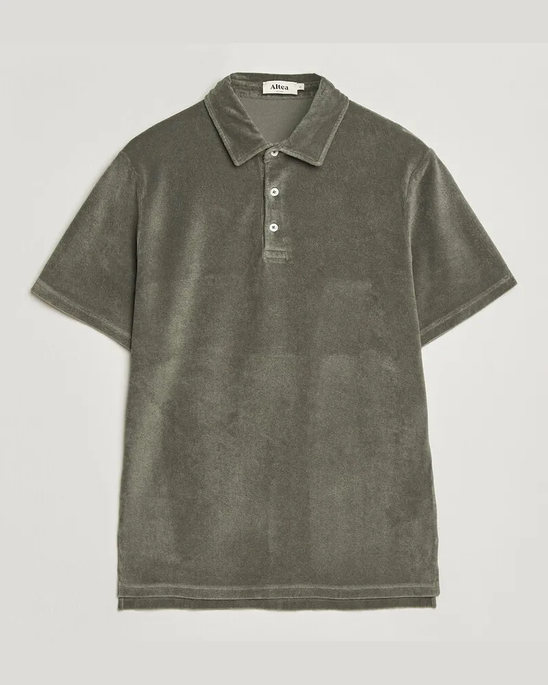 Altea Terry Cotton Polo Olive Grün