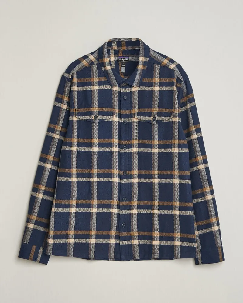 Patagonia Fjord Flannel Shirt New Navy Blau