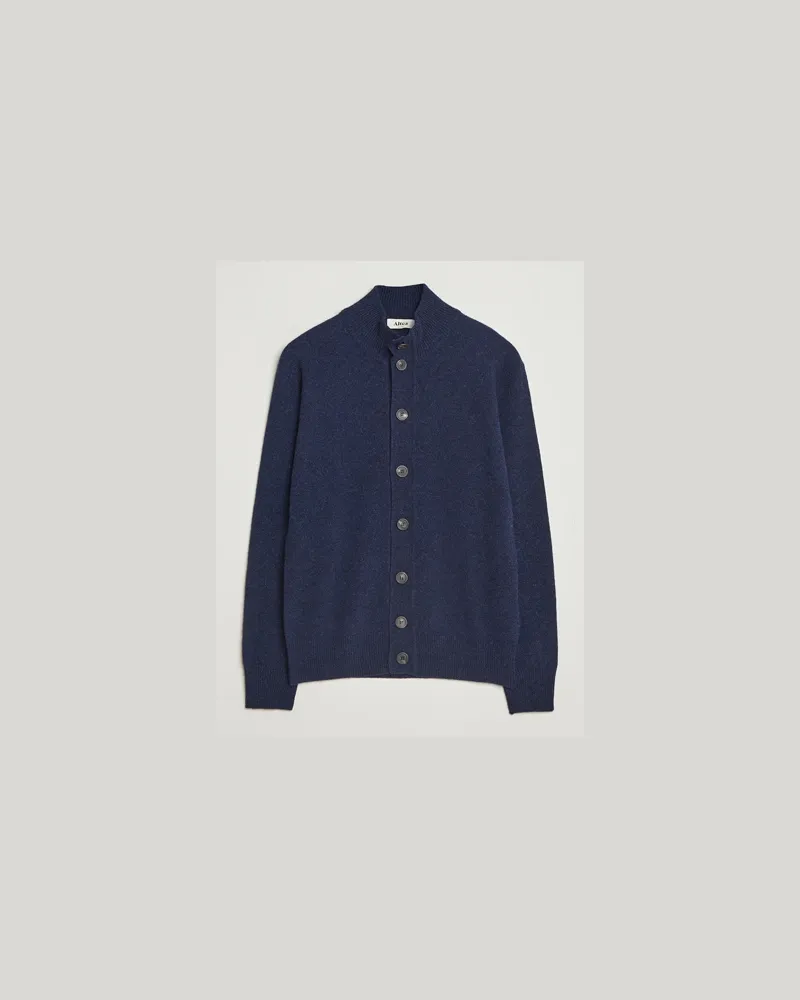 Altea Shetland Cardigan Navy Blau