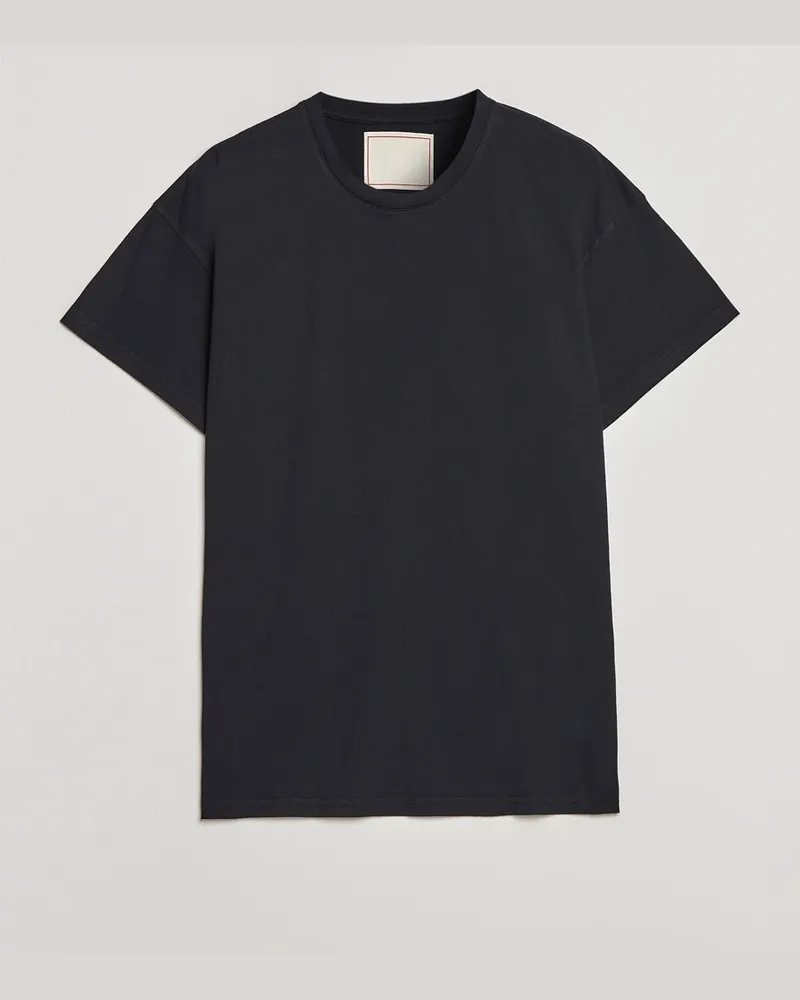 JEANERICA Marcel Crew Neck T-Shirt Black Schwarz