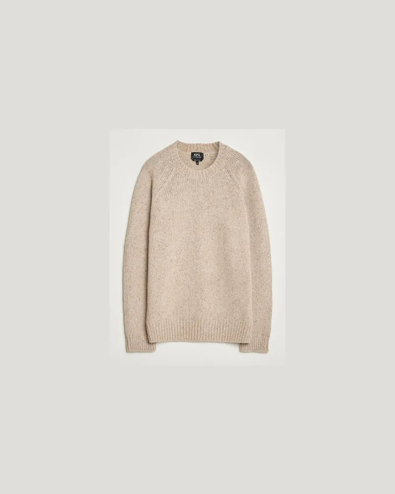 A.P.C. Harris Wool Knitted Sweater Beige Beige