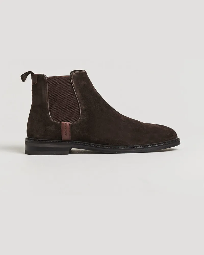 Gant Bidford Suede Chelsea Boot Dark Brown Braun