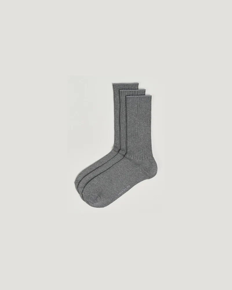 CDLP 3-Pack Tennis Socks Grey Melange Grau
