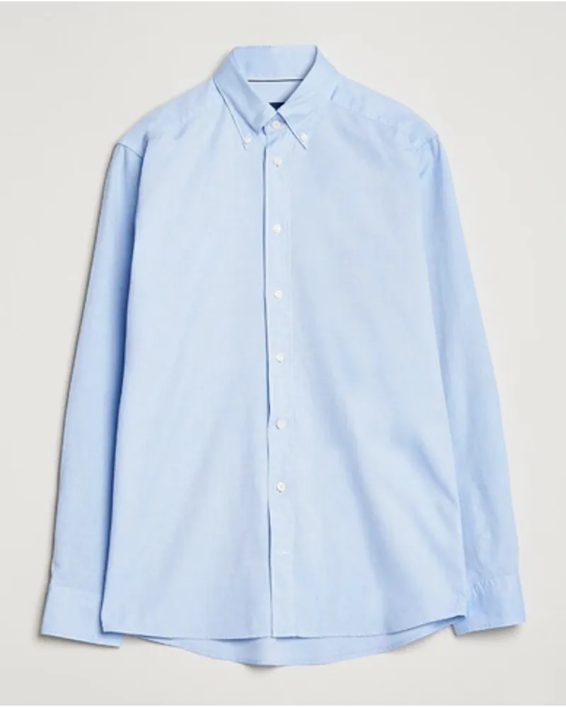 Eton Slim Fit Royal Oxford Button Down Light Blue Blau