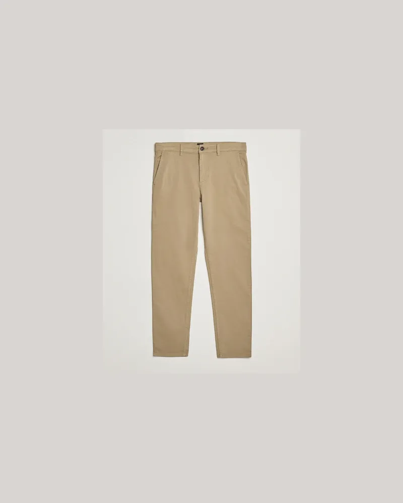 HUGO BOSS Tapered Fit Cotton Chinos Beige Beige