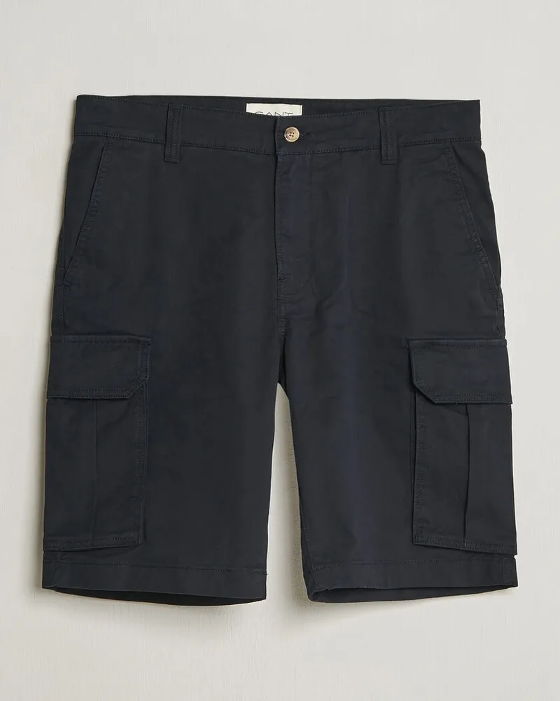 Gant Regular Fit Classic Cargo Shorts Black Schwarz