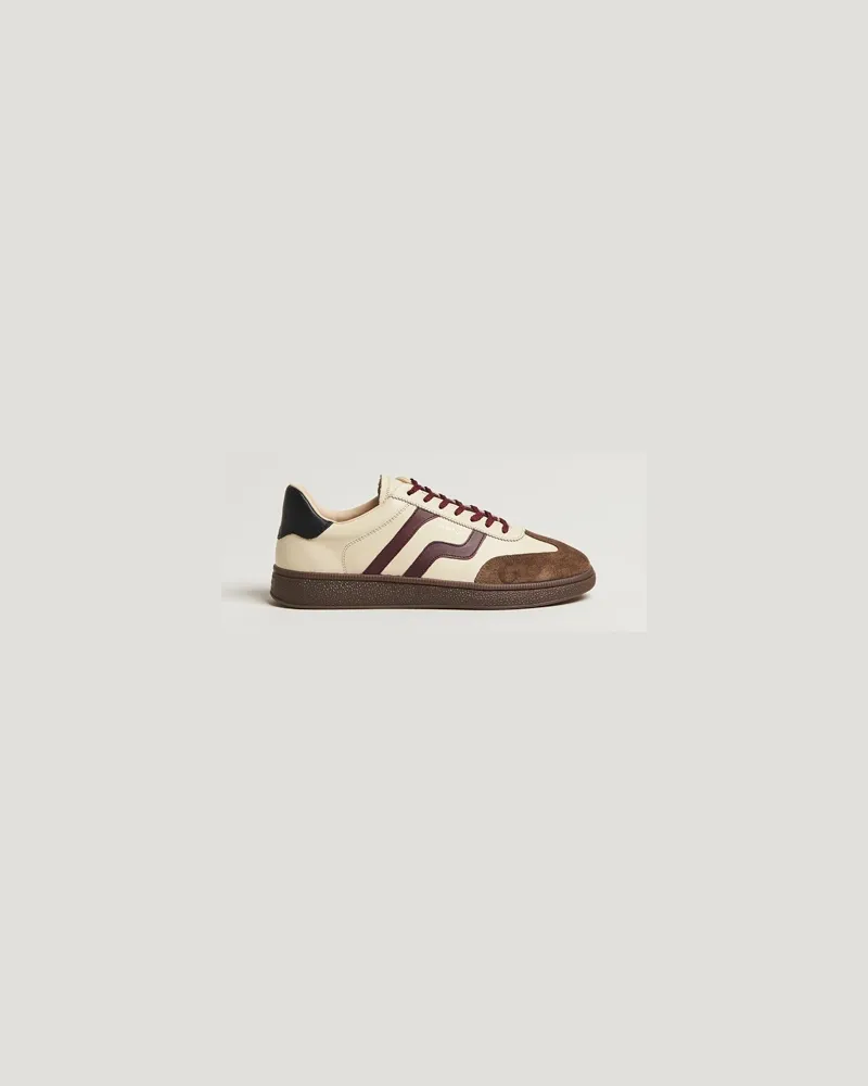 Gant Cuzmo Leather/Suede Sneaker Ivory/Brown Beige