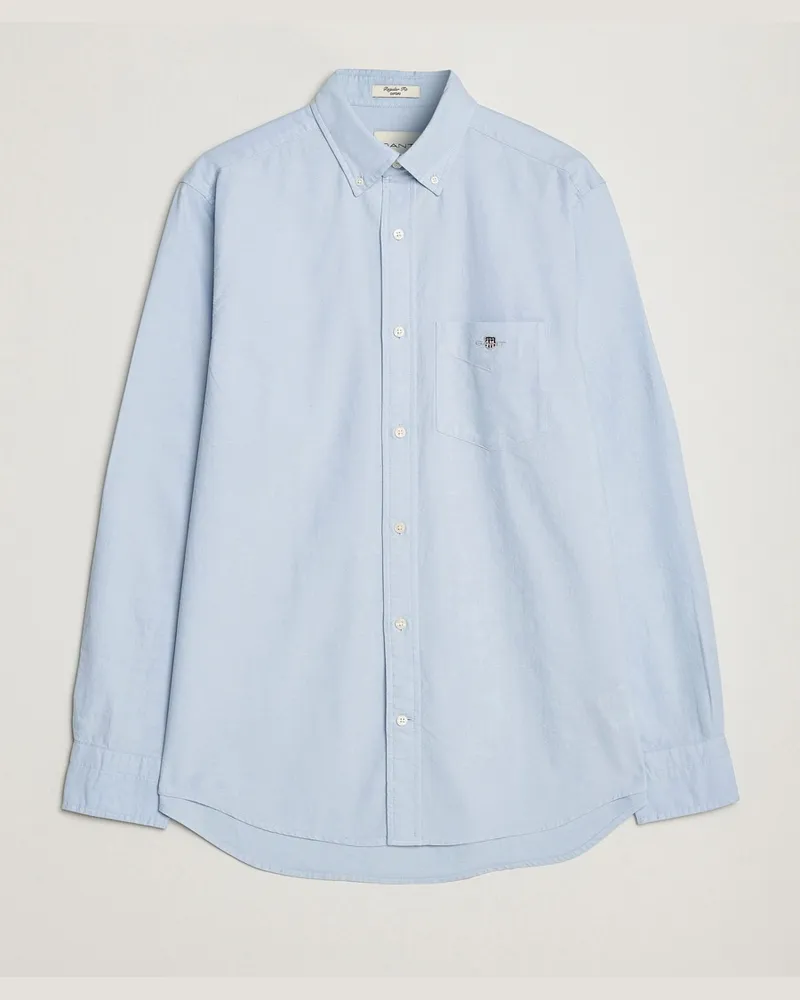 Gant Regular Fit Oxford Shirt Light Blue Blau
