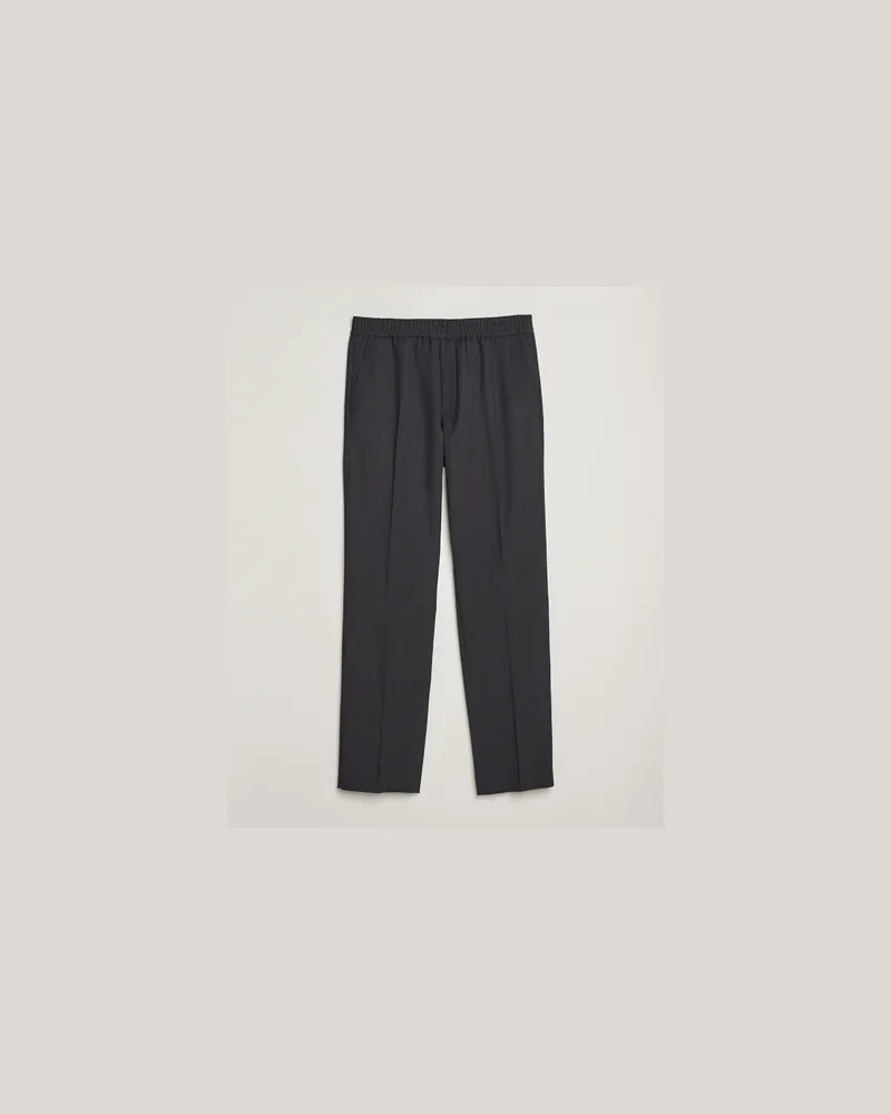 Filippa K Theo Relaxed Wool Trousers Mid Grey Grau