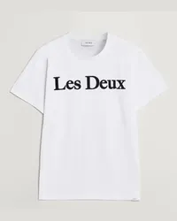 LES DEUX Charles Logo T-Shirt Wihte Weiß