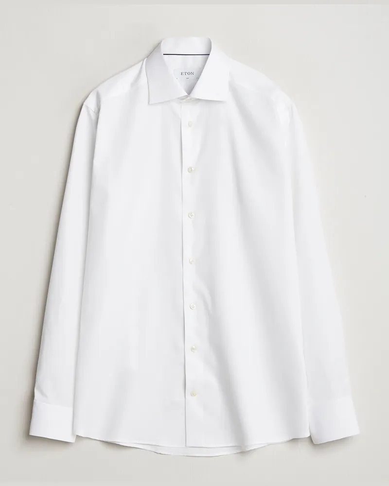 Eton Slim Fit Oxford Shirt White Weiß