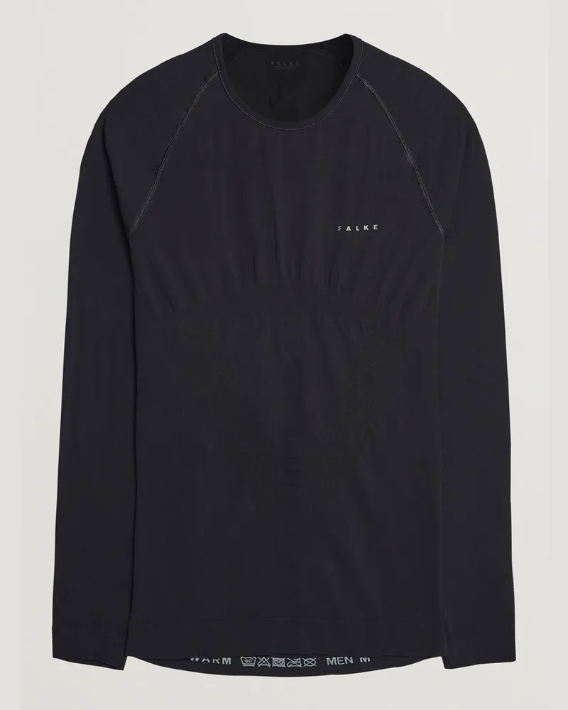 Falke Long Sleeve Warm Shirt Black Schwarz