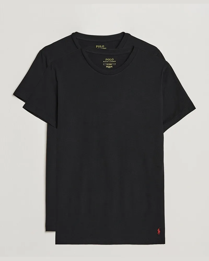 Ralph Lauren 2-Pack Cotton Stretch T-Shirt Black Schwarz