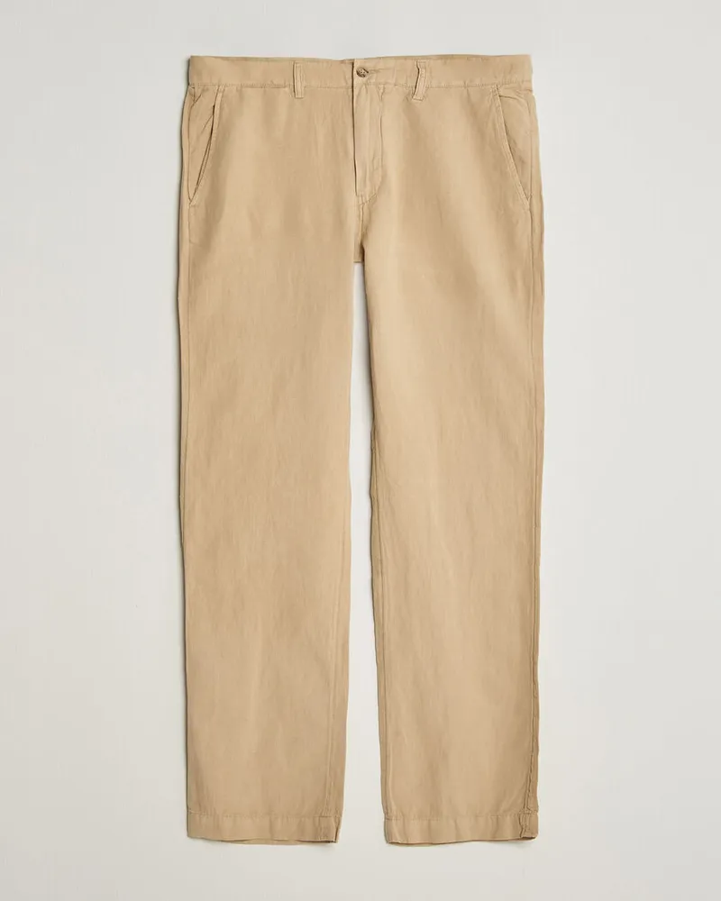 Ralph Lauren Linen Cotton Pants Coastal Beige Beige